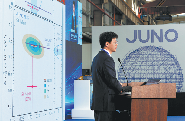 JUNO yields first results, searches for 'new physics'